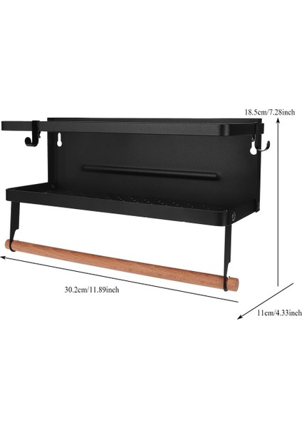 Mutfak Rulo Dağıtıcı Cling Filmi Kalay Folyo Havlu Tutucu Metal Yıkama Buzdolabı Kurutucu Için Magnetik Raf Organizatör | Raflar ve tutucular (Yurt Dışından) fırsatları