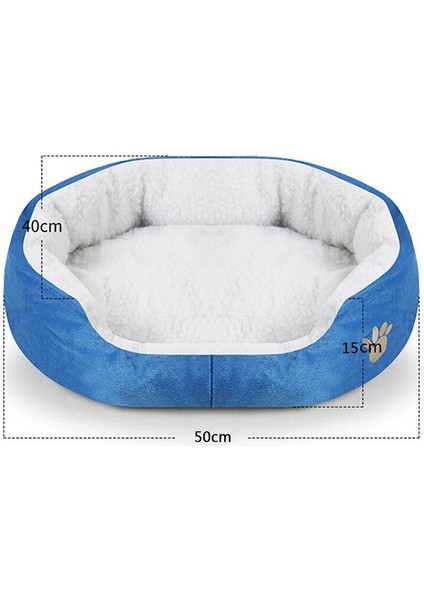 Köpek Yatağı Kaşmir Isınma Pet Köpek Kedi Evi Kennel Yavru Mat Kış Sıcak Kedi Yuva Kanepe Yastık Kittens Köpek Yatak Pet Aksesuarları | Kedi Yatakları ve paspaslar (Yurt Dışından)