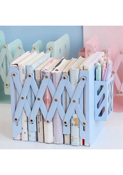 2 In 1 Çok Fonksiyonlu Metal Bookends Kitap Tutucu Kalem Tutucu Masası Organizer Kırtasiye ile Standı | (Yurt Dışından)