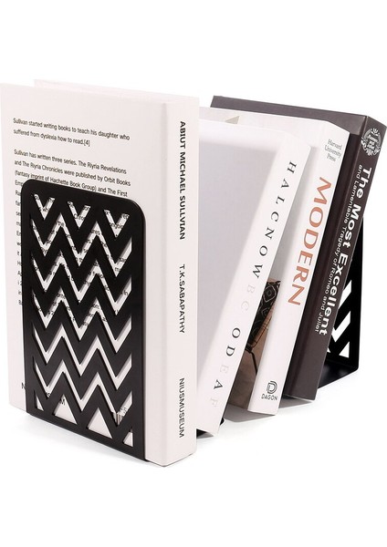 2 Adet Siyah Paslanmaz Çelik Bookend Kitap Dergisi Pratik Kırtasiye Öğrenciler Için Ev Ofis Organizatör Hediye Destek Standı | Bookends (Yurt Dışından) fiyatları