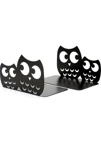 2 Adet Bir Çift Demir Baykuş Nonskid Bookends Bookends Sanat Bookends Dekoratif Kitap Organizatör (Yurt Dışından)