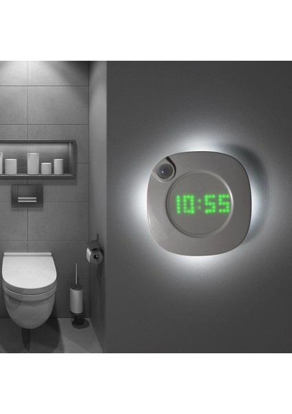 Hareket Sensörü LED Duvar Lambası Mıknatıs Kapalı Gece Işık Banyo Yatak Odası Koridor Dekor Için Zaman Saati ile Vanity Duvar Işık | LED Iç Duvar Lambaları (Yurt Dışından)