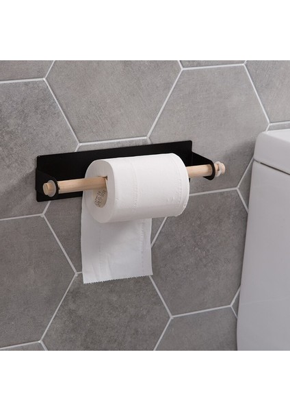 Banyo Ahşap Havlu Askısı Raf Bar Mutfak Dolabı Cling Filmi Rama Asılı Tutucu Organizatör Tuvalet Rulo Kağıt Tutucu Raf | Depolama Tutucular ve raflar (Yurt Dışından)