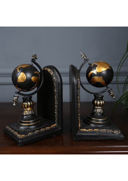 1 Pair Zanaat Süsler Raflar Için Dekoratif Bookends Dergisi Organizatör Hediye Ev Dolabı Reçine Ofis Rustik Küre Aksesuarları | (Yurt Dışından) fiyatları
