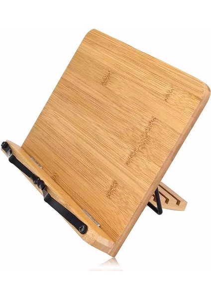 Ayarlanabilir Okuma Dinlenme Tablet Cook Ev Çalışma Odası Kitap Tutucu Katlanabilir Yemek Kitabı Standı Sayfalar Sabit Mutfak Bookends Raf Ahşap | (Yurt Dışından)