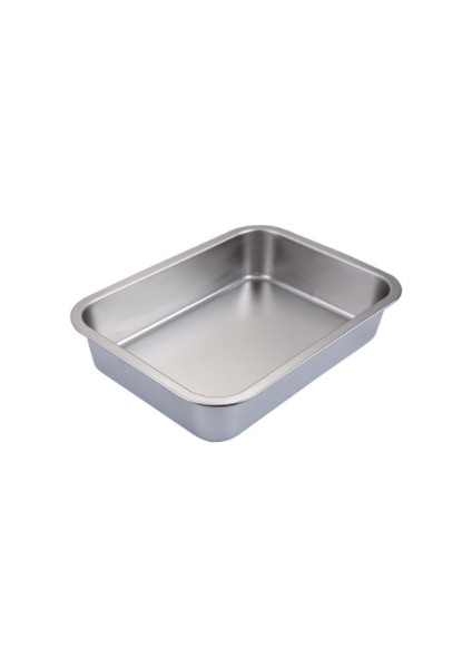Paslanmaz Çelik Plaka Tepsi Dikdörtgen Kare Plaka Pişirme Tencere Çanak Derin Barbekü Barbekü Kafeterya Depolama Tepsisi Rotisserie | Depolama Tepsileri (40X30X7CM) (Yurt Dışından)