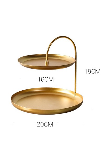 Metal Depolama Tepsisi Sundries Kolye Bilezik Takı Kozmetik Izle Ekran Plakası Anahtar Tutucu Masaüstü Organizatör Araçları Ev Dekor | Depolama Tepsileri (Iki Katmanlar) (Yurt Dışından) fiyatları