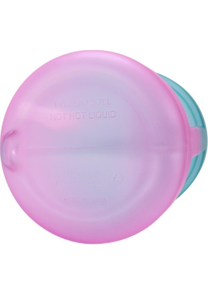 Degrade Plastik Büyük Kapasiteli Su Şişesi Saman Su Şişesi (Greenpurple) (Yurt Dışından) fırsatları