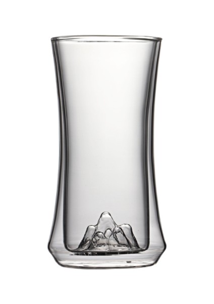 1 Adet 300 ml Yüksek Sınıf Yeşil Çay Bardağı Yaratıcı Gravür Dağ Manzaralı Phnom Penh Fincan Soğuk Içecek Kupası Su Kupası Cam Bardak Çift Duvar Cam | Gravür (Yurt Dışından)