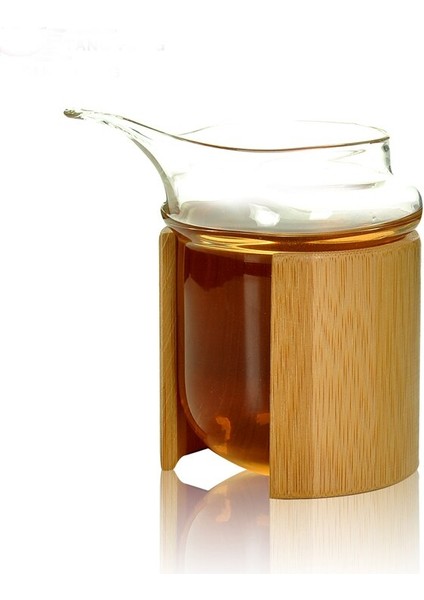 Yaratıcı Yüksek Borosilikat Cam Çay Sürahi Bambu Tutucu El Yapımı Cam Çay Bardağı Cam Chahai Kungfu Teaware Aksesuarları | Cam Cam | Cam Sürahi Cam Bardak (Yurt Dışından)