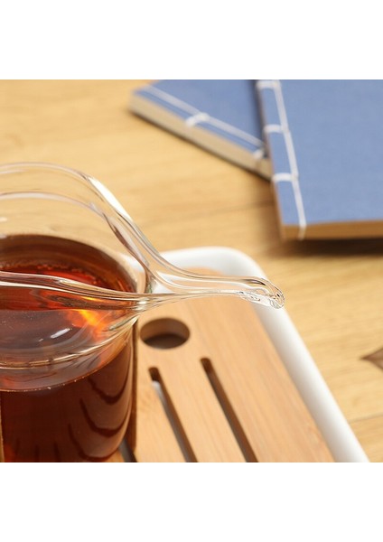 Yaratıcı Yüksek Borosilikat Cam Çay Sürahi Bambu Tutucu El Yapımı Cam Çay Bardağı Cam Chahai Kungfu Teaware Aksesuarları | Cam Cam | Cam Sürahi Cam Bardak (Yurt Dışından)