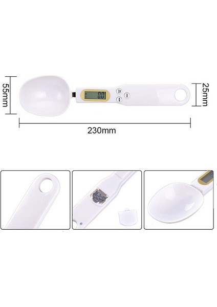 500G 0.1g Kapasiteli Kahve Çayı Dijital Elektronik Ölçekli Mutfak Ölçüm Kaşık Tartım Cihazı LCD Ekran Pişirme Kupası Mini | Mutfak Terazi (Yurt Dışından) modelleri
