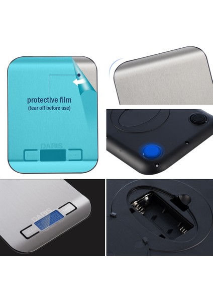 Dijital Gıda Mutfak Ölçeği LCD Ölçüm Ekranı 1g / 0.1oz Pişirme Pişirme Tartım Terazileri Için Hassas Paslanmaz Çelik Gıda Ölçeği | Mutfak Terazi (Yurt Dışından) indirimleri