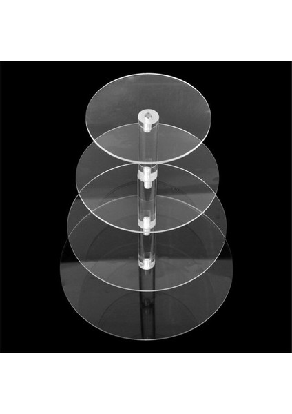 4 Katmanlı Kek Standı Düğün Kek Yuvarlak Fincan Kek Tutucu Doğum Günü Partisi Tatlı Standları Ekran Cupcake Standları | Depolama Tepsileri (Yurt Dışından) modelleri