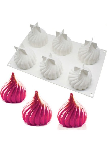 Pişirme Için 3D Silikon Kalıplar Dondurma Kalıp Silikon Mousse Pişirme Çerez Kalıbı Fondan Pasta Silikon Puding Kalıpları Yapışmaz | Kek Kalıpları (Yurt Dışından)