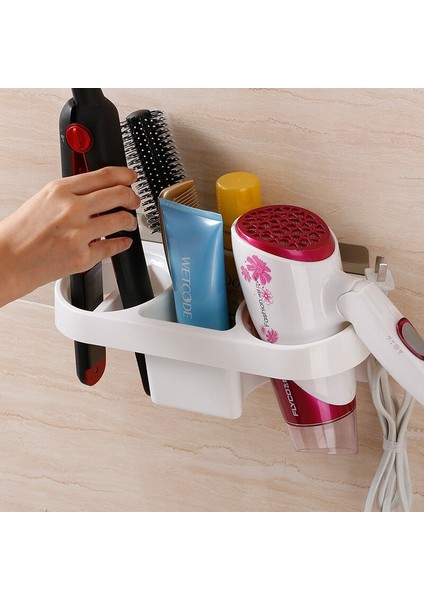 Shuangqing Dikişsiz Macun Saç Kurutma Makinesi Raf Tuvalet Banyo Raf Duvar Asılı Raf Saç Kurutma Makinesi Depolama Raf (Yurt Dışından) modelleri