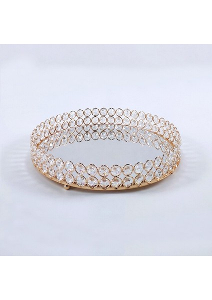 Altın Nordic Ayna Kristal Stil Depolama Sepetleri Kutusu Basitlik Stil Ev Organizatör Takı Kolye Tatlı Tabağı Için | Depolama Tepsileri (GOLD-20CM) (Yurt Dışından) fiyatları