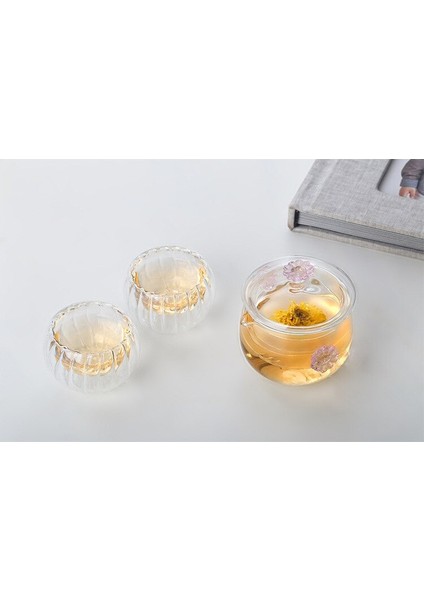 4 Adet Çift Katmanlı Isıya Dayanıklı 50 ml Cam Bardak Su Kupası Teacup Ev Ofis Bar Çay Teouse Tearoom Coffee Shop Bar | Gravür (Yurt Dışından)