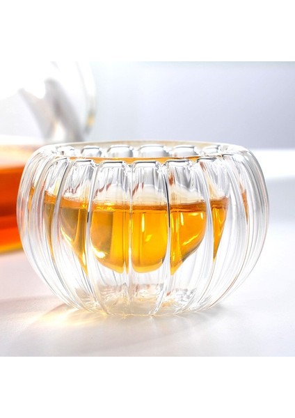 4 Adet Çift Katmanlı Isıya Dayanıklı 50 ml Cam Bardak Su Kupası Teacup Ev Ofis Bar Çay Teouse Tearoom Coffee Shop Bar | Gravür (Yurt Dışından)