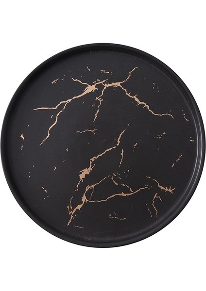 20 cm Altın Mermer Seramik Bulaşık Porselen Çatal Seti Mutfak Masası Avrupa Dekoratif Tatlı Biftek Plaka | Depolama Tepsileri (Yurt Dışından)