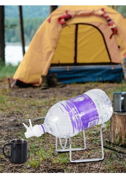 Su Sürahisi Tutucu 5l Taşınabilir Su Şişesi Metal Raf Kamp Su Kova Braketi Seyahat Su Şişesi Sürahi Dispenser Standı Raf | Açık Araçlar (Yurt Dışından)