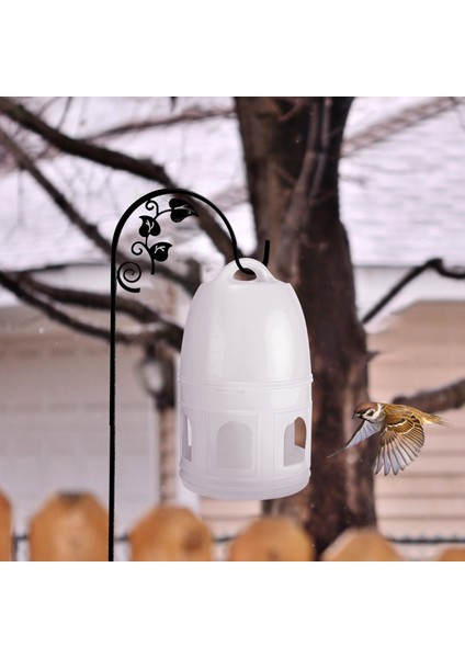 5l Kuş Otomatik Besleyici Pet Drinker Güvercin Besleyici Su Dispenseri Konteyner (Beyaz) | Kedi Besleme ve sulama Malzemeleri (Yurt Dışından)