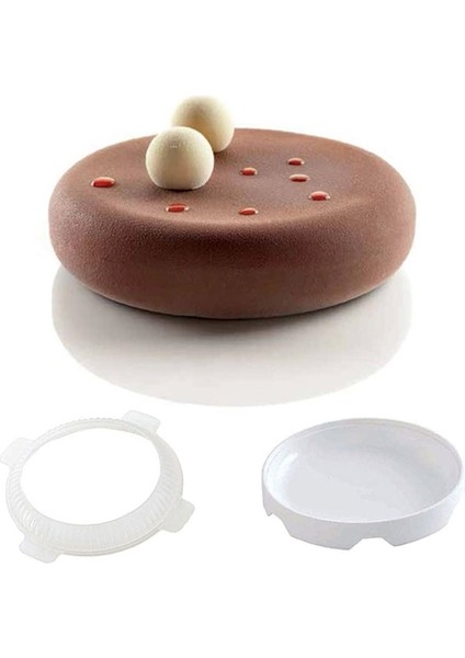 Mousse Dondurma Için Yuvarlak Silikon Kek Kalıp 3D Cakes Pişirme Pan Aksesuarları Bakeware Kek Dekorasyon Araçları Malzemeleri | Yuvarlak Silikon Kek Kalıp Silikon Kek Kalıbı (Yurt Dışından)