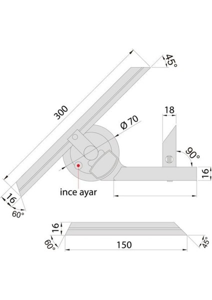 2372-360 Universal Açı Ölçer