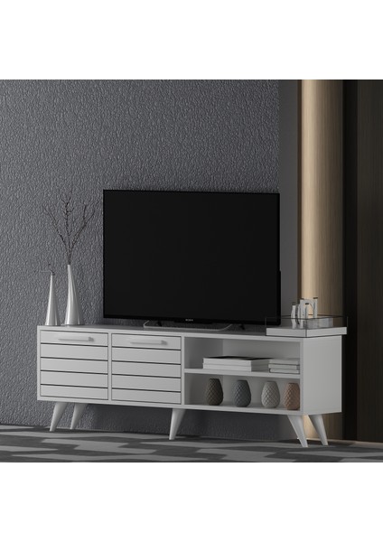 Noyan Tv Sehpası Beyaz Gövde Beyaz Kapak fiyatları