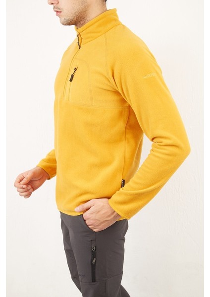 Gamma Yarım Fermuarlı Erkek Polar Hardal Hardal - 3xl