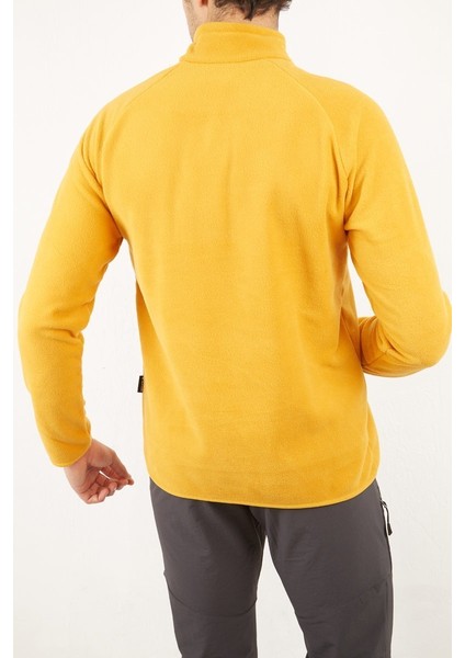Gamma Yarım Fermuarlı Erkek Polar Hardal Hardal - 3xl