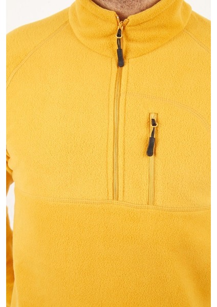 Gamma Yarım Fermuarlı Erkek Polar Hardal Hardal - 3xl