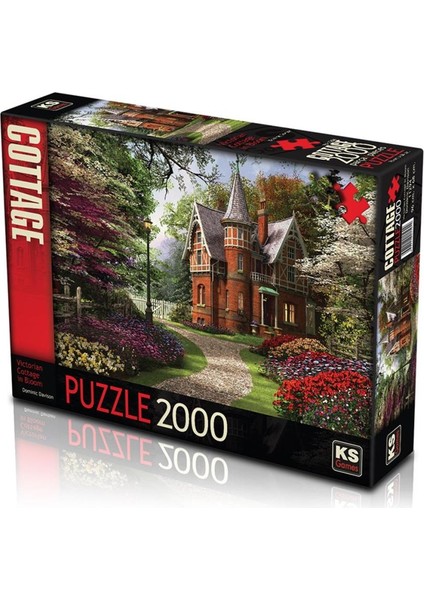 11294 Ks, Victorian Cottage In Bloom, 2000 Parça Puzzle