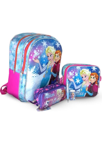 Frozen Çanta-Beslenme-Kalem Kutu Set