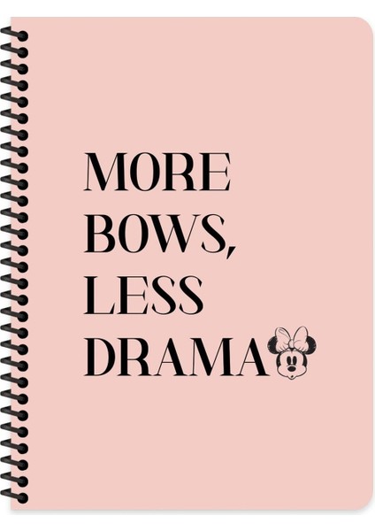 16.5X22.5 Kareli Defter - More Bows, Less Drama (80 Yaprak)