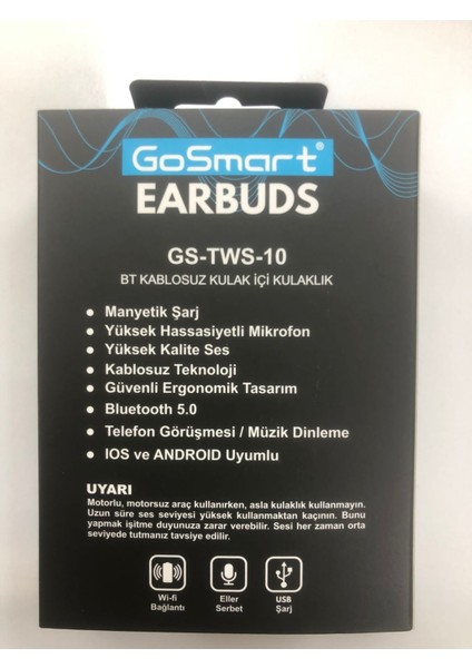 Earbuds Gs-Tws-10 Bluetooth Kulak Içi Kulaklık