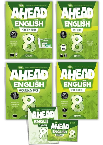 Ahead With English 8 4' Lü Set 2022 Practice Book, Test Book, Vocabulary Book, Test Booklet