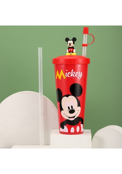 Çocuk Sippy Kupası Karikatür Sevimli Mickey Mouse Stitch Olaf Bebek Bardak Meyve Suyu Süt Kupası Yetişkin Sippy Kupası Saman Kupası 640ML | Kupa (Yurt Dışından)