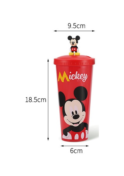 Çocuk Sippy Kupası Karikatür Sevimli Mickey Mouse Stitch Olaf Bebek Bardak Meyve Suyu Süt Kupası Yetişkin Sippy Kupası Saman Kupası 640ML | Kupa (Yurt Dışından)