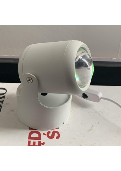 LED Projektör Atmosfer Işık Lambası USB Kahve Dükkanı Yatak Odası Arka Plan Dekor Güneş (Yurt Dışından) indirimleri