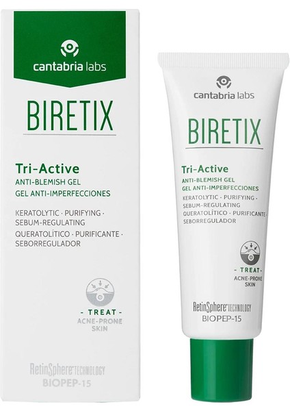 Cantabria Labs Biretix Tri-Active Anti Blemish Gel 50 ml