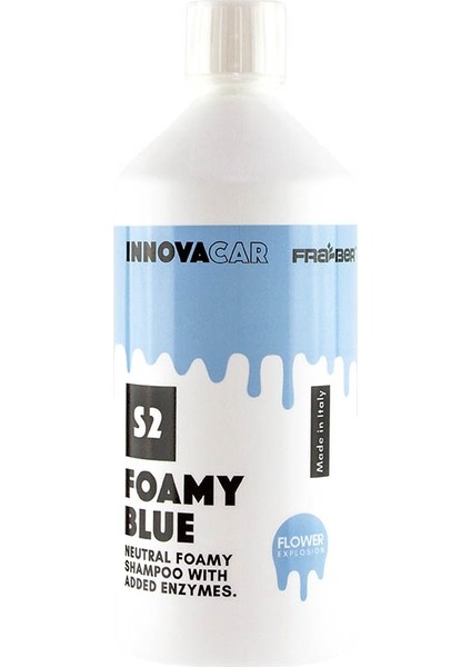 Fraber Innovacar S2 Foamy Mavi Renkli Ph-Nötr Şampuan 1 Lt