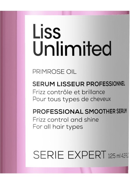 L'oreal Professionnel Serie Expert Liss Unlimited Elektriklenme karşıtı (ve yoğun yumuşaklık veren) Yağ 125 ml