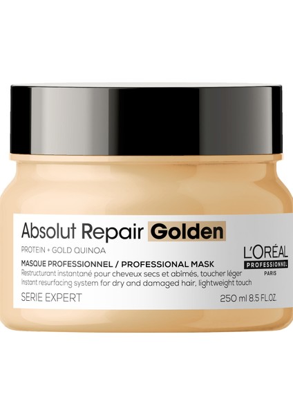 L'oreal Professionnel Serie Expert Absolut Repair Yıpranmış Saçlar için Onarıcı Altın Maske 250 ml