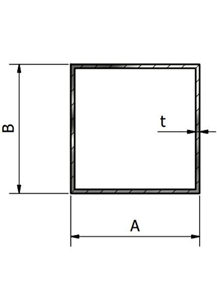 BHK Sera Sistemleri Bhk 70X70X2,5MM Siyah Demir Kutu Profil 3 Metre