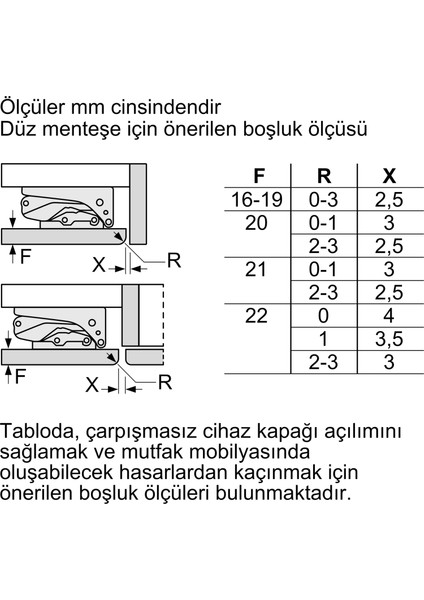 GU15DADF0 106 LT 3 Çekmeceli Ankastre Derin Dondurucu