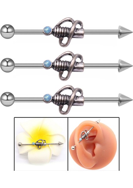 Kulak Piercing Küpe Düğün Için Piercing Takı Hediyeler Şükran Günü Ziyafet (Yurt Dışından)