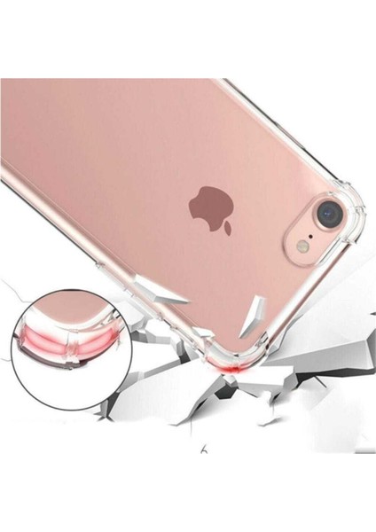 Apple iPhone Şeffaf Kılıf 7 8 Airbag Anti Şok Silikon Korucuyu