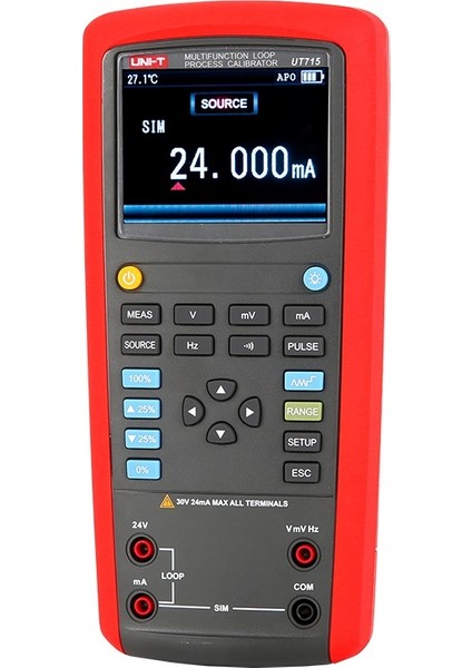 UT-715 Çok Işlevli Döngü Proses Kalibratörü