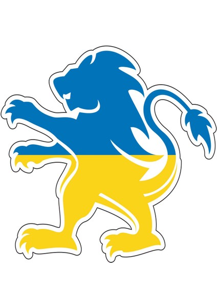 Ukrayna - Ukraine - Bayrak Sticker -18099